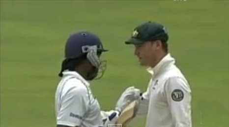 Watch: Mahela questions Clarke over a suspicious catch