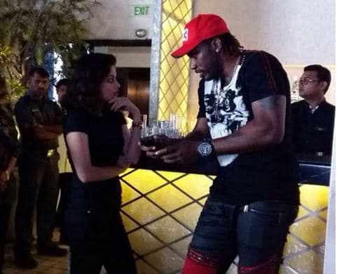 Sneha Ullal and Chris Gayle