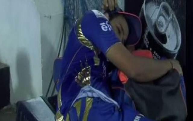 Rohit Sharma sleeping