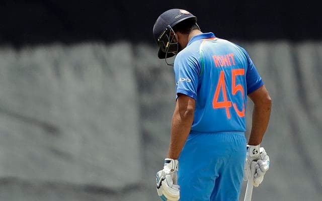 Rohit Sharma departs