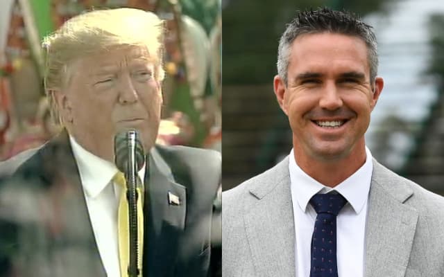 Donald Trump and Kevin Pietersen