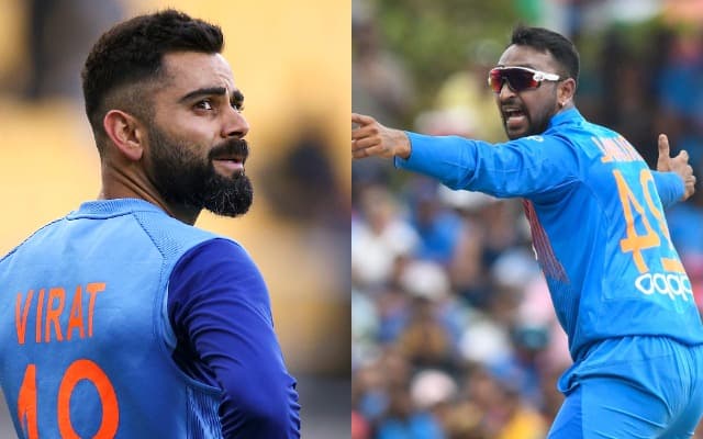 Virat Kohli and Krunal Pandya