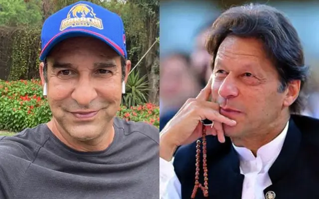 Wasim Akram and Imran Khan