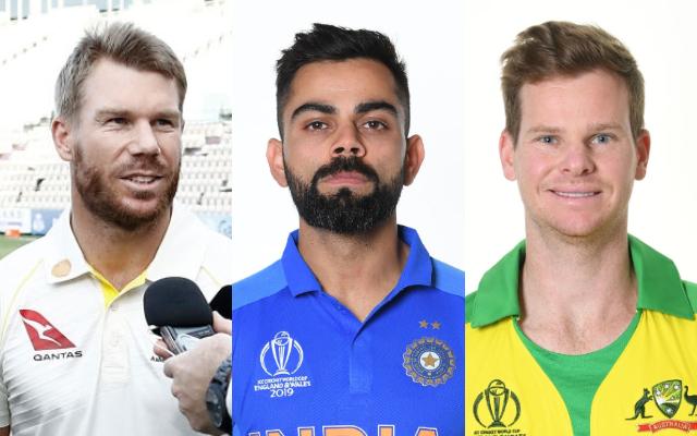 David Warner, Virat Kohli and Steve Smith