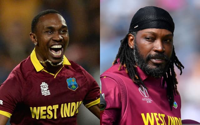 Dwayne Bravo and Chris Gayle