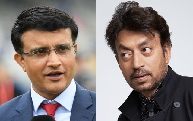 Sourav Ganguly and Irrfan Khan