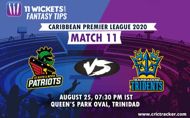 Barbados Tridents are expected to win this match.