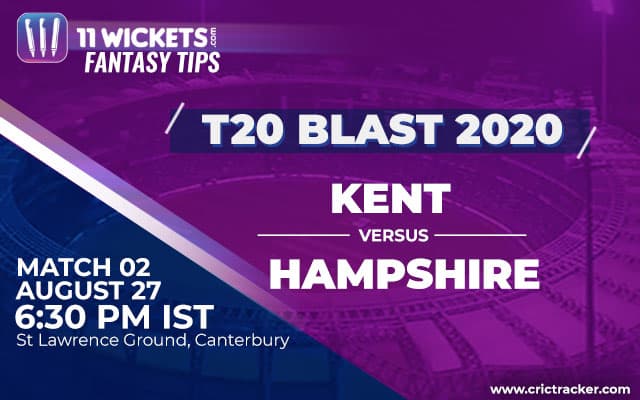 Kent is expected to win this match.