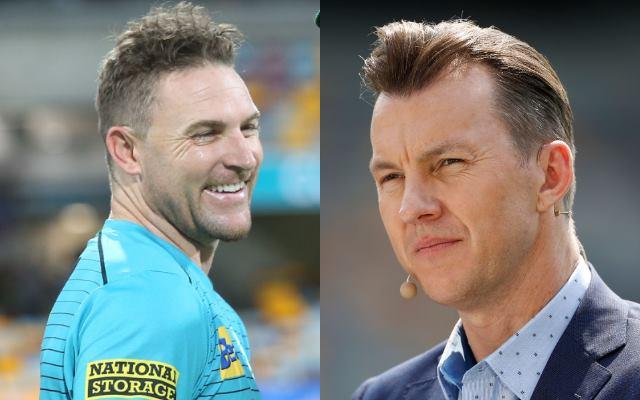 Brendon McCullum and Brett Lee