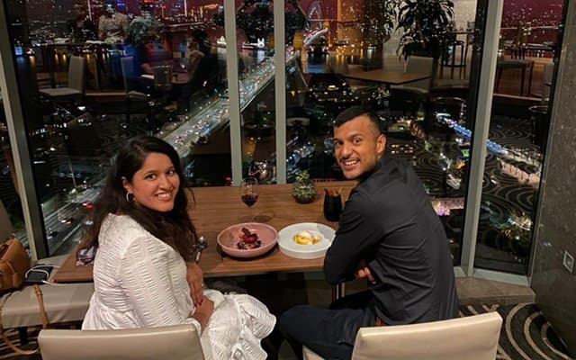 Mayank Agarwal and his wife