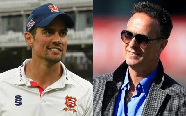 Alastair Cook and Michael Vaughan