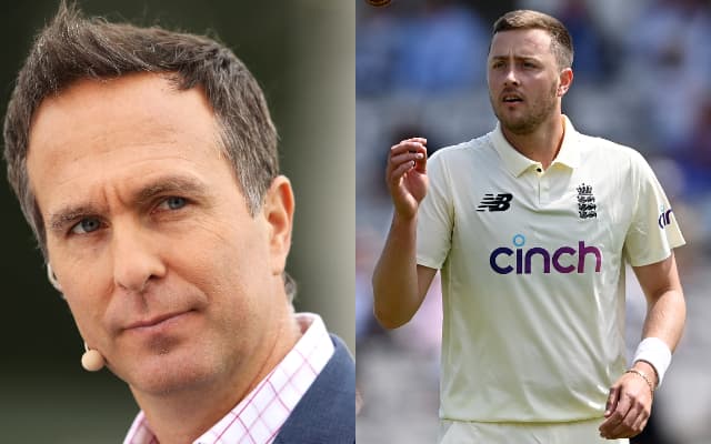 Michael Vaughan and Ollie Robinson