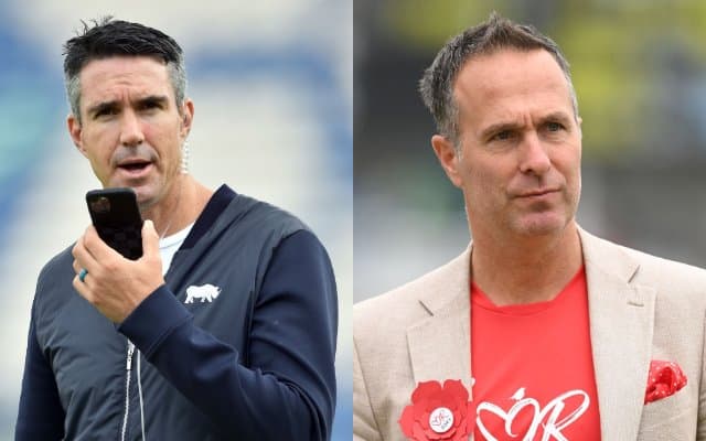 Kevin Pietersen and Michael Vaughan