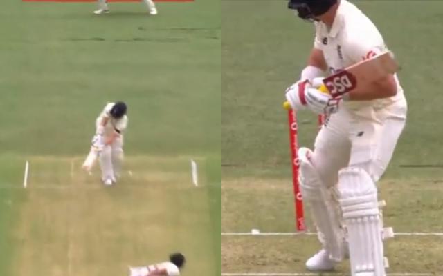 Mitchell Starc's delivery to Rory burns