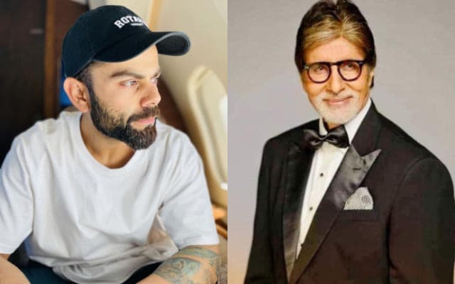 Virat Kohli and Amitabh Bachchan