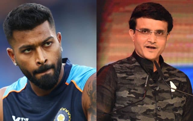 Hardik Pandya and Sourav Ganguly