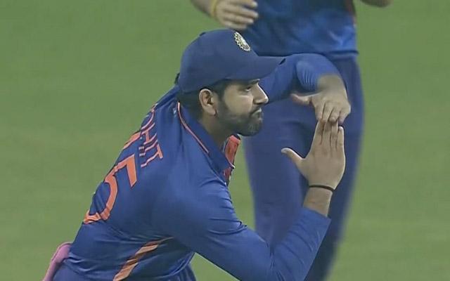 Rohit Sharma taking DRS