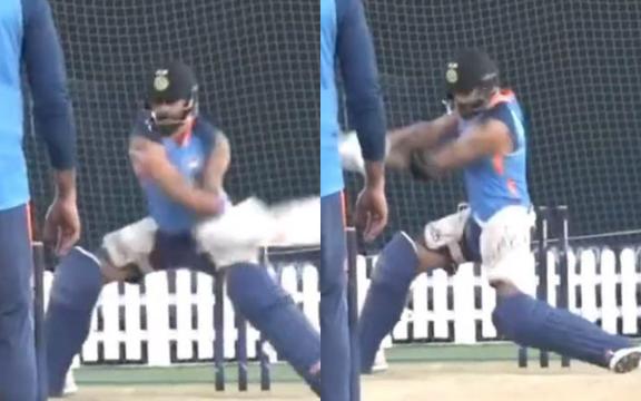 Virat Kohli Plays Glenn Maxwell Like Reverse Sweep In Nets Catches Teammates By Surprise 1209