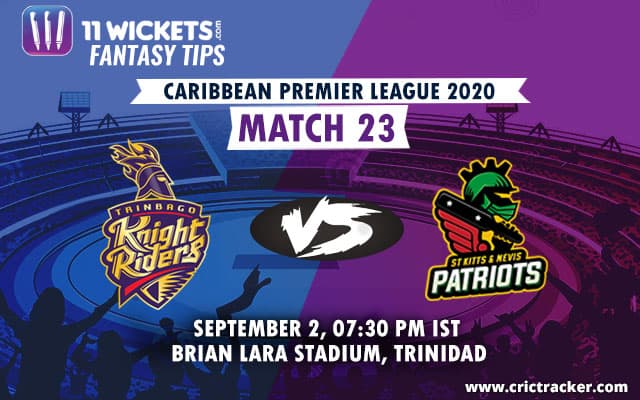 Trinbago Knight Riders are expected to cruise home in this match-up.