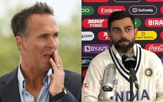 Michael Vaughan and Virat Kohli