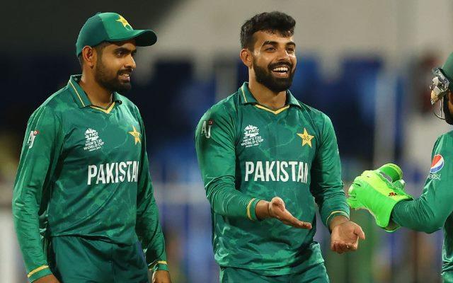 Shadab Khan and Babar Azam