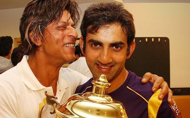 Shah Rukh Khan and Gautam Gambhir