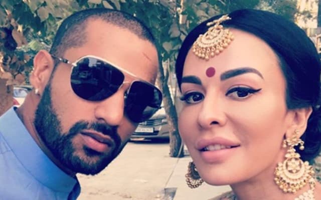 Shikhar Dhawan and Ayesha Mukherjee