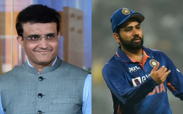 Sourav Ganguly and Rohit Sharma