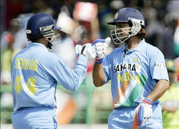 Virender Sehwag and Mahendra Singh Dhoni