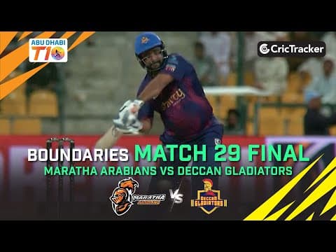 Maratha Arabians vs Deccan Gladiators | Final Boundaries | Abu Dhabi T10 Season 3