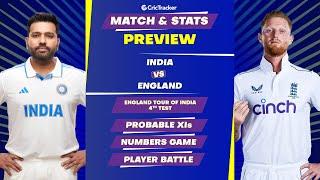 India vs England | 4th Test | Match Preview and Stats | CricTracker