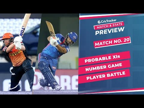 IPL 2021: Match 20, SRH vs DC Predicted Playing 11, Match Preview & Head to Head Record - April 25th