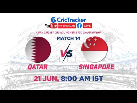 🔴 LIVE: Match 14 Qatar Women vs Singapore Women Live Cricket | ACC Women's T20 Championship LIVE