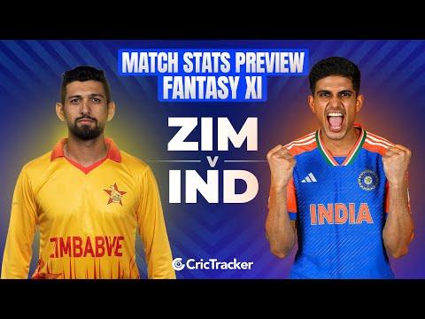 IND vs ZIM | T20 | Match Preview and Stats | Fantasy 11 | Crictracker