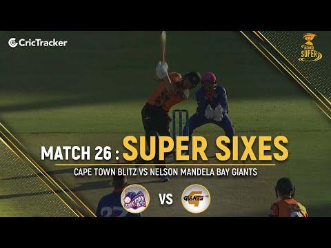 Nelson Mandela Bay Giants vs Cape Town Blitz | Super Sixes | Match 26 | Mzansi Super League