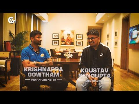 Behind the Scenes with Krishnappa Gowtham✨🎯A Candid Conversation🔥⚡#crictracker #interview #exclusive