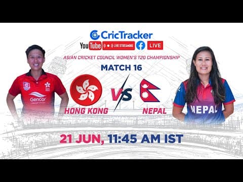 🔴 LIVE: Match 16 Hong Kong Women vs Nepal Women Live Cricket | ACC Women's T20 Championship LIVE