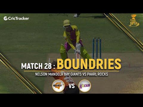 Nelson Mandela Bay Giants vs Paarl Rocks | Boundaries | Match 28 | Mzansi Super League