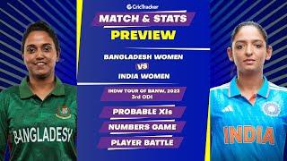 Bangladesh Women vs India Women | 3rd ODI | Match Stats and Preview | 2023 | CricTracker