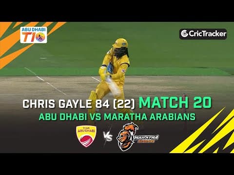 Team Abu Dhabi vs Maratha Arabians | Chris Gayle 84(22) | Abu Dhabi T10 League Season 4