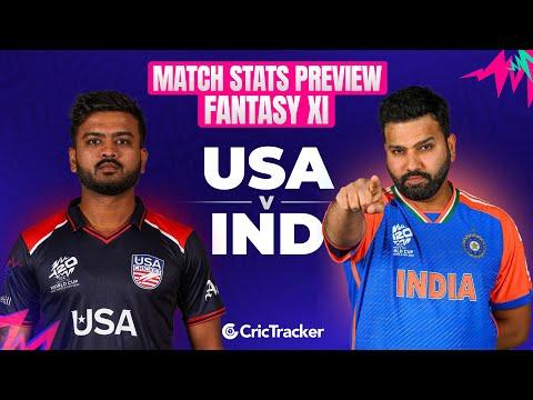 IND vs USA | World Cup T20 2024 | Match Preview and Stats | Fantasy 11 | Crictracker