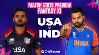 IND vs USA | World Cup T20 2024 | Match Preview and Stats | Fantasy 11 | Crictracker