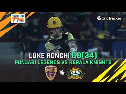 Luke Ronchi's blasting 69(34) | Punjabi Legends vs Kerala Knights | Abu Dhabi T10 League 2017