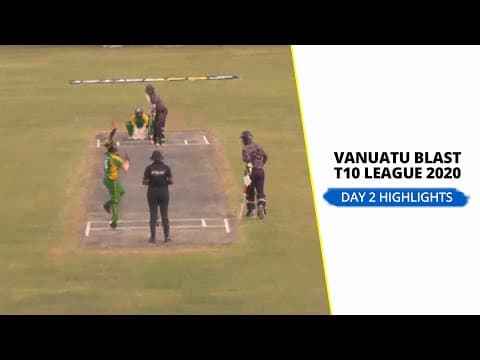 Vanuatu Blast T10 League 2020: Day 2 |Match 4 | Mighty Efate Panthers vs MT Bulls highlights