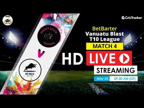 Vanuatu Blast T10 League 2020 Live Streaming: 4th Match Mighty Efate Panthers vs Ifira Sharks