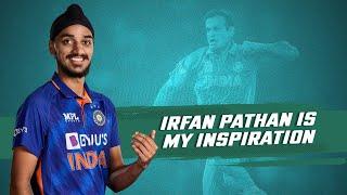 Arshdeep Singh acknowledges Irfan Pathan while speaking to him after Bangladesh victory