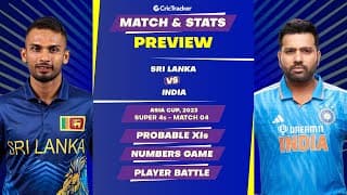 India vs SriLanka Asia Cup 2023 | Match Preview Stats | Prediction | CricTracker