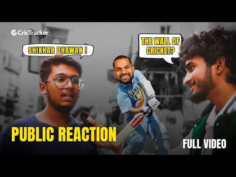 “The wall”, Shikhar Dhawan?🫣 Public reaction😂| Fun | CricTracker