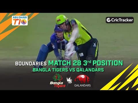 Bangla Tigers vs Qalandars | 3rd Position Playoff Full Boundaries | Abu Dhabi T10 Season 3