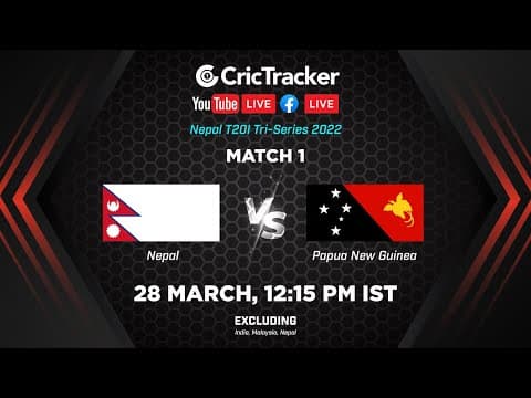 Nepal Tri Series LIVE: Match 1 Nepal vs Papua New Guinea Live Stream | Live Cricket Streaming